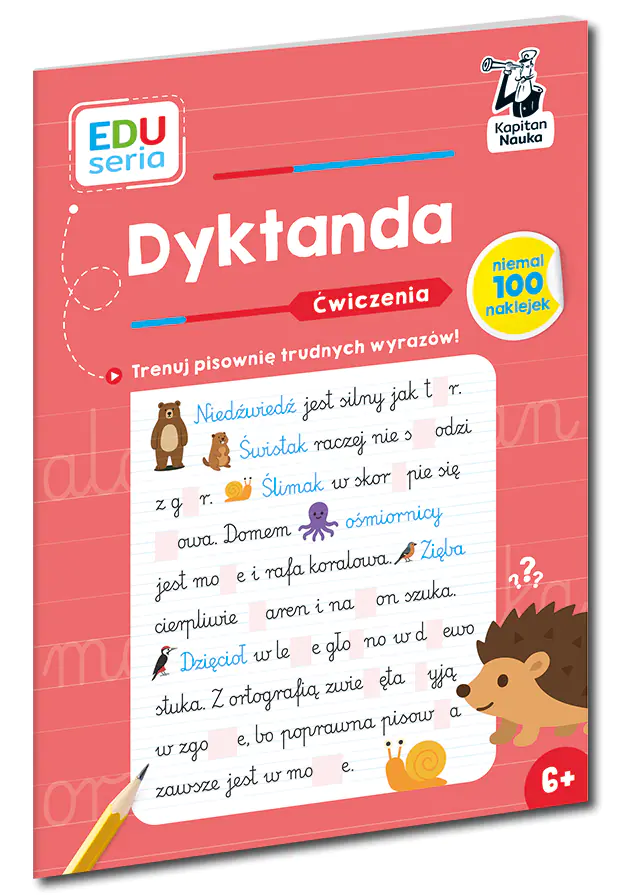 Książka - Dyktanda. Ćwiczenia. Kapitan Nauka. EDUseria
