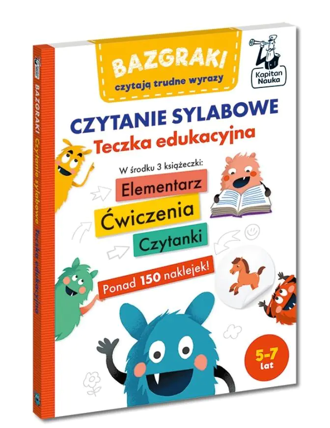 Książka - Bazgraki czytają trudne wyrazy. Czytanie sylabowe