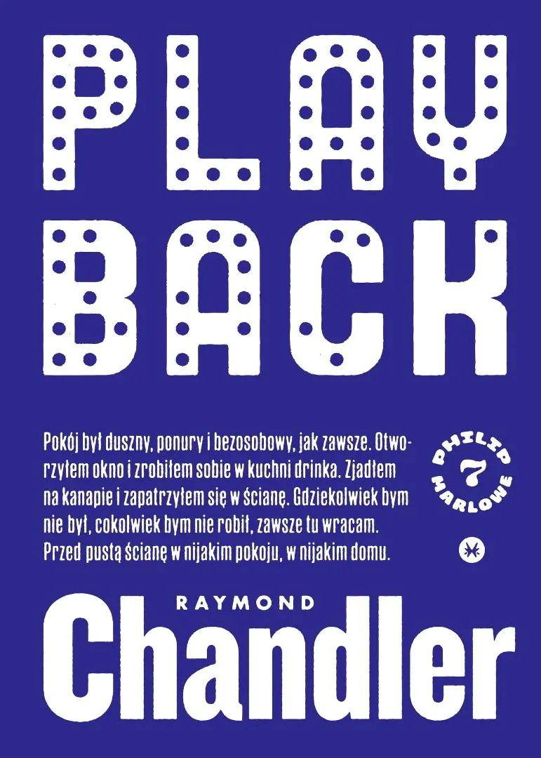 Książka - Playback. Philip Marlowe. 7