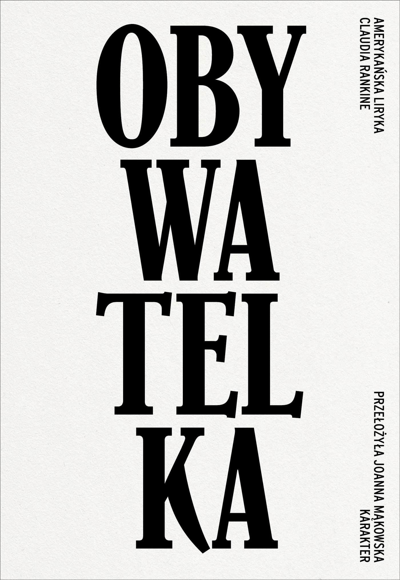 Książka - Obywatelka. Amerykańska liryka