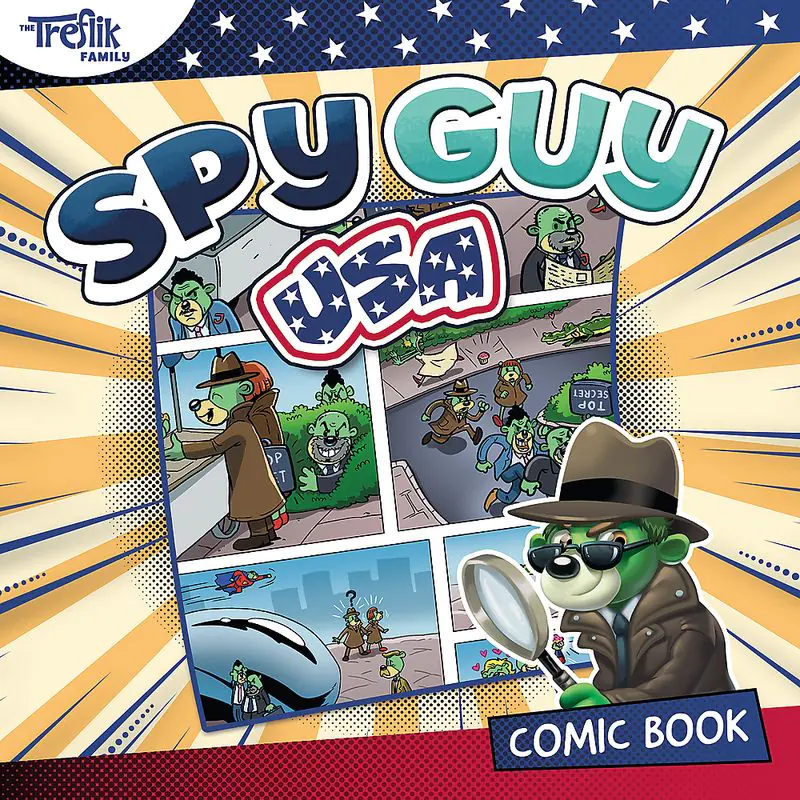 Książka - Komiks Spy Guy USA Rodzina Treflików