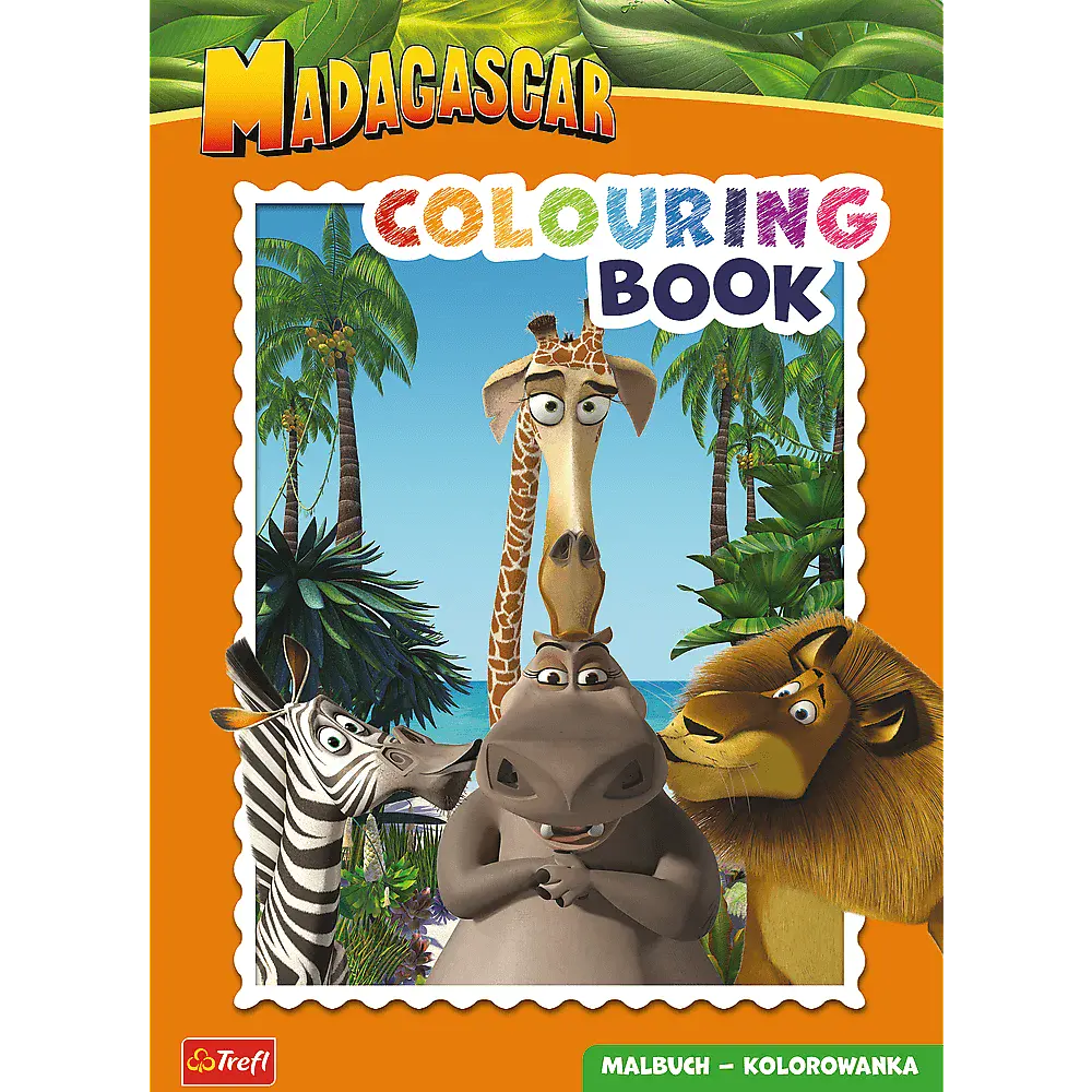 Książka - Madagaskar Kolorowanka