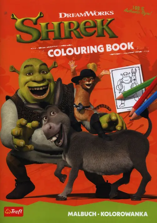 Książka - Shrek. Kolorowanka. Malbuch. Colouring book