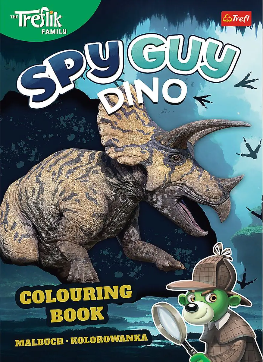 Książka - Spy Guy Dino Kolorowanka