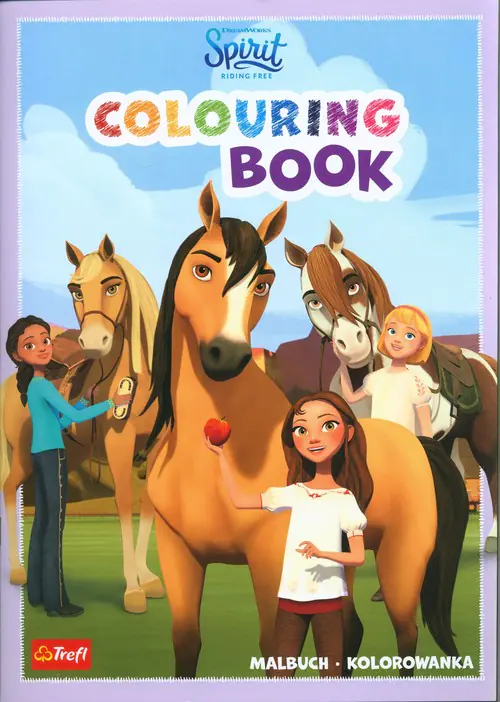 Książka - Mustang z dzikiej doliny. Kolorowanka. Malbuch. Colouring book. Spirit