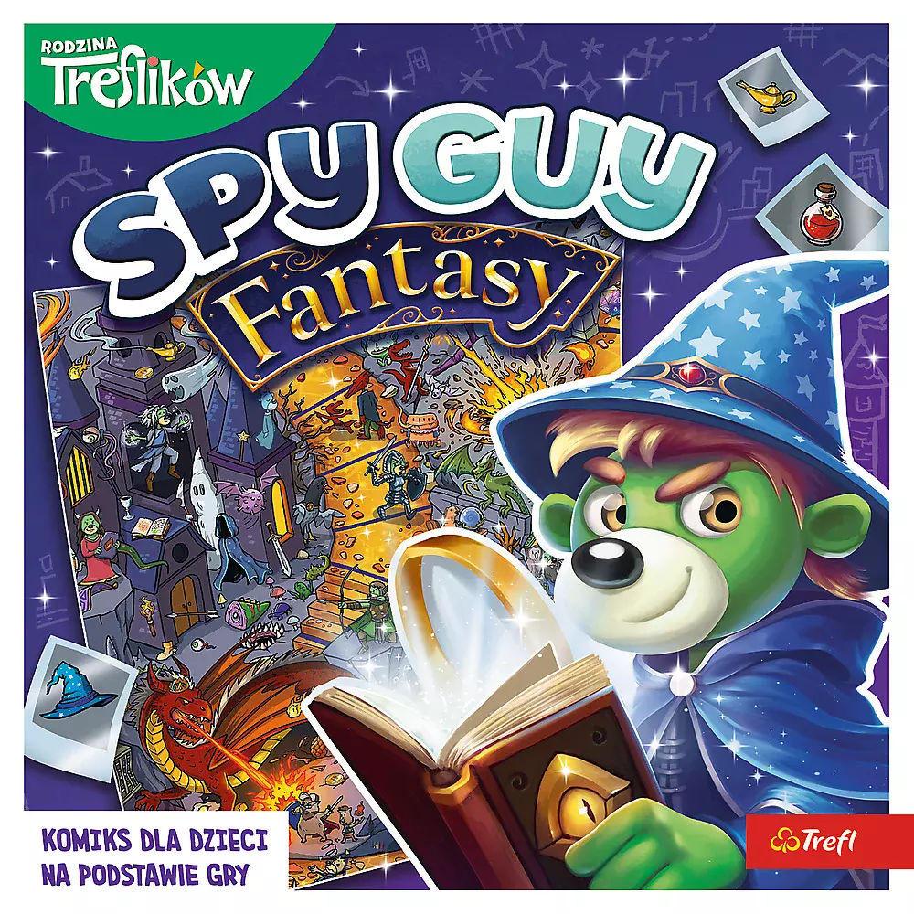 Książka - Komiks Spy Guy Fantasy Rodzina Treflików