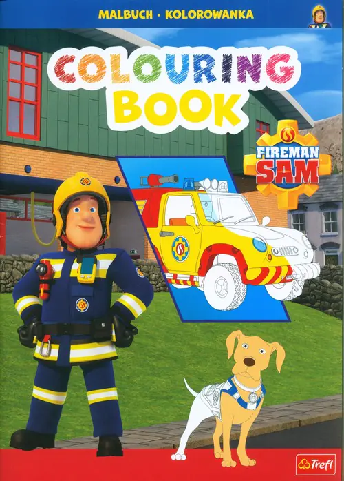 Książka - Strażak Sam. Kolorowanka. Malbuch. Colouring book. Fireman Sam