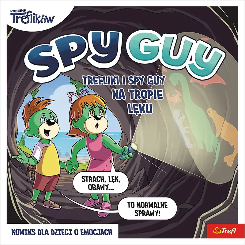 Książka - Komiks Spy Guy Trefliki i Spy Guy na tropie lęku