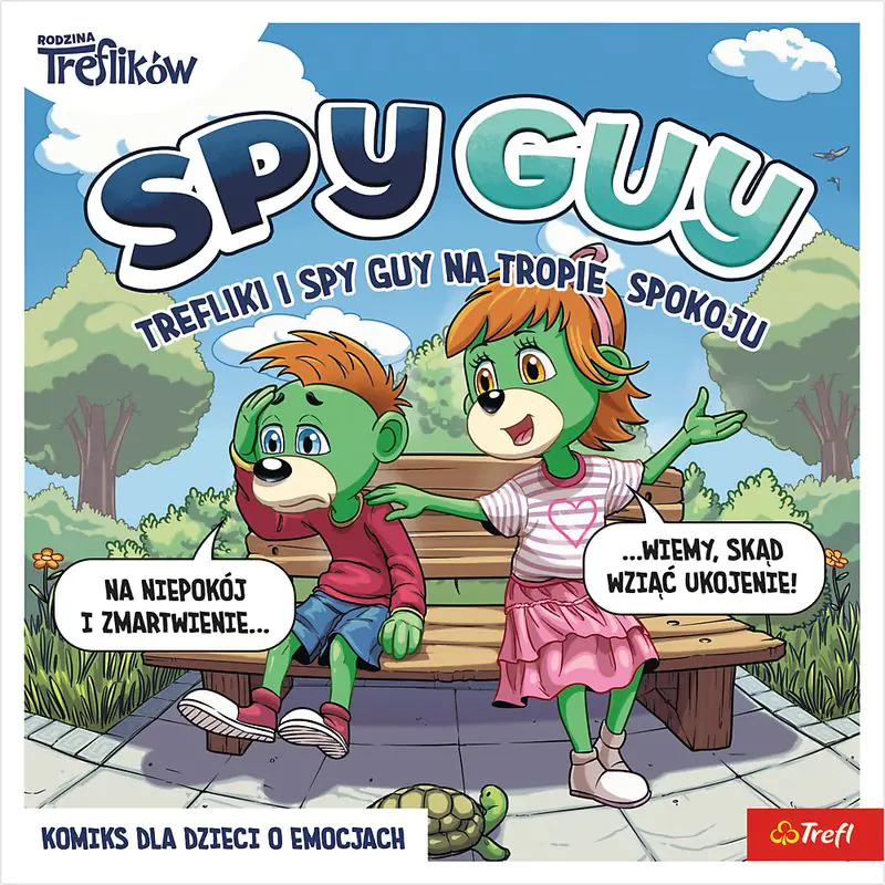 Książka - Komiks Spy Guy Trefliki i Spy Guy na tropie spokoju