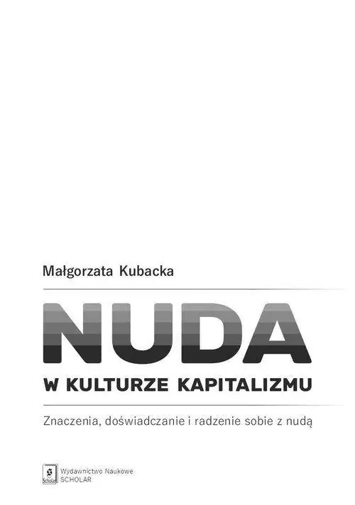 Książka - Nuda w kulturze kapitalizmu
