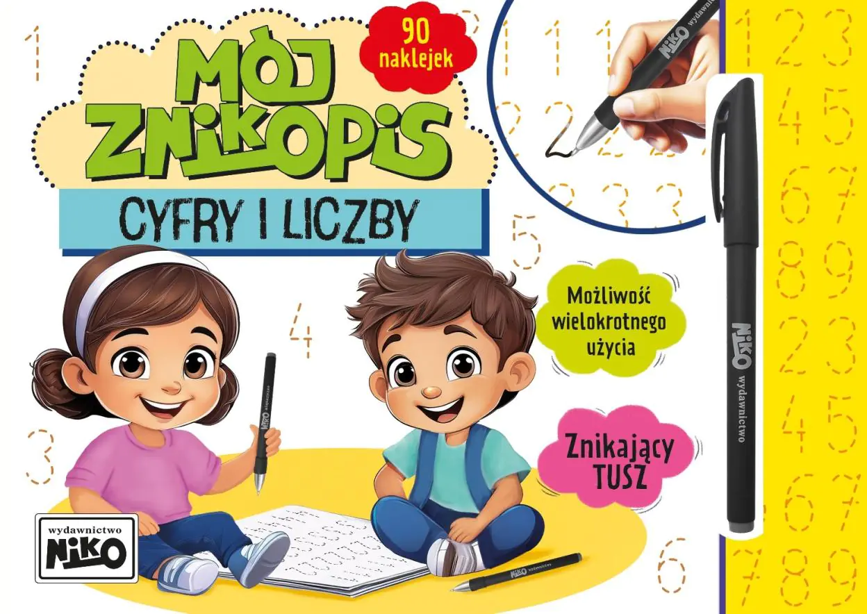Książka - Cyfry i liczby. Mój znikopis