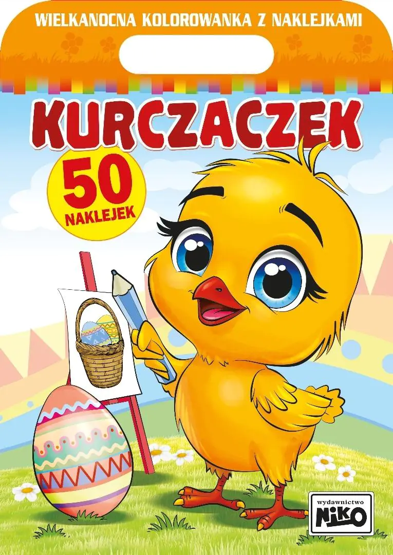 Książka - Kurczaczek. Wielkanocna kolorowanka z naklejkami