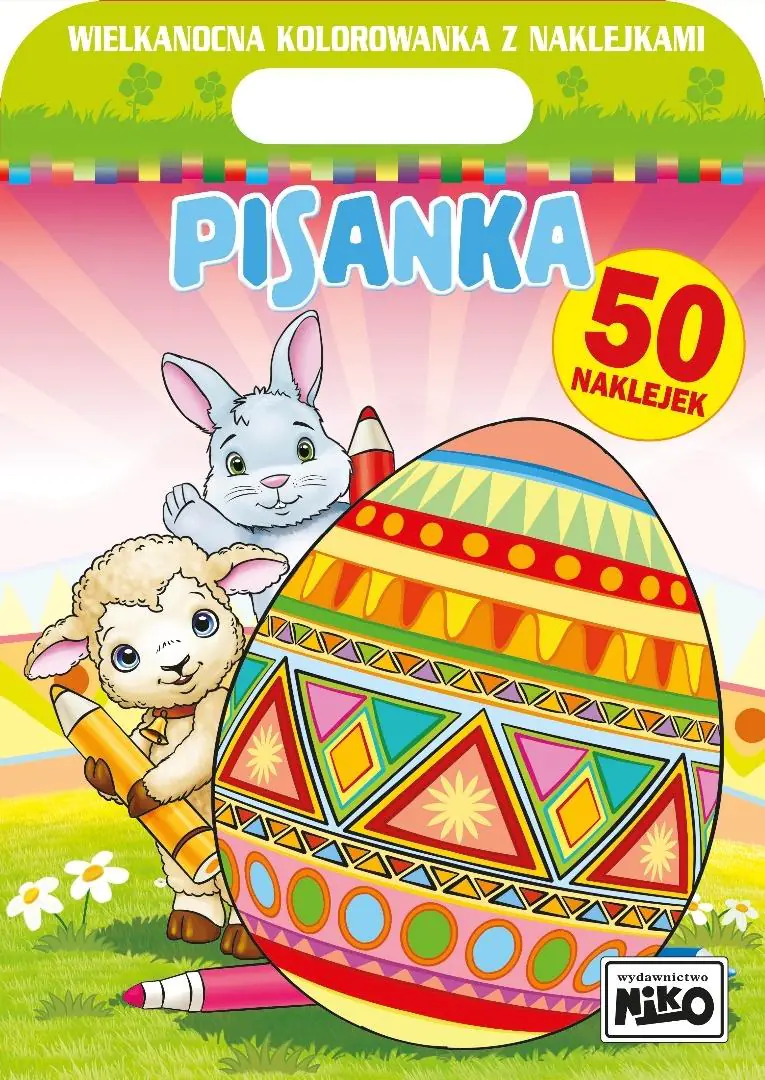 Książka - Pisanka. Wielkanocna kolorowanka z naklejkami