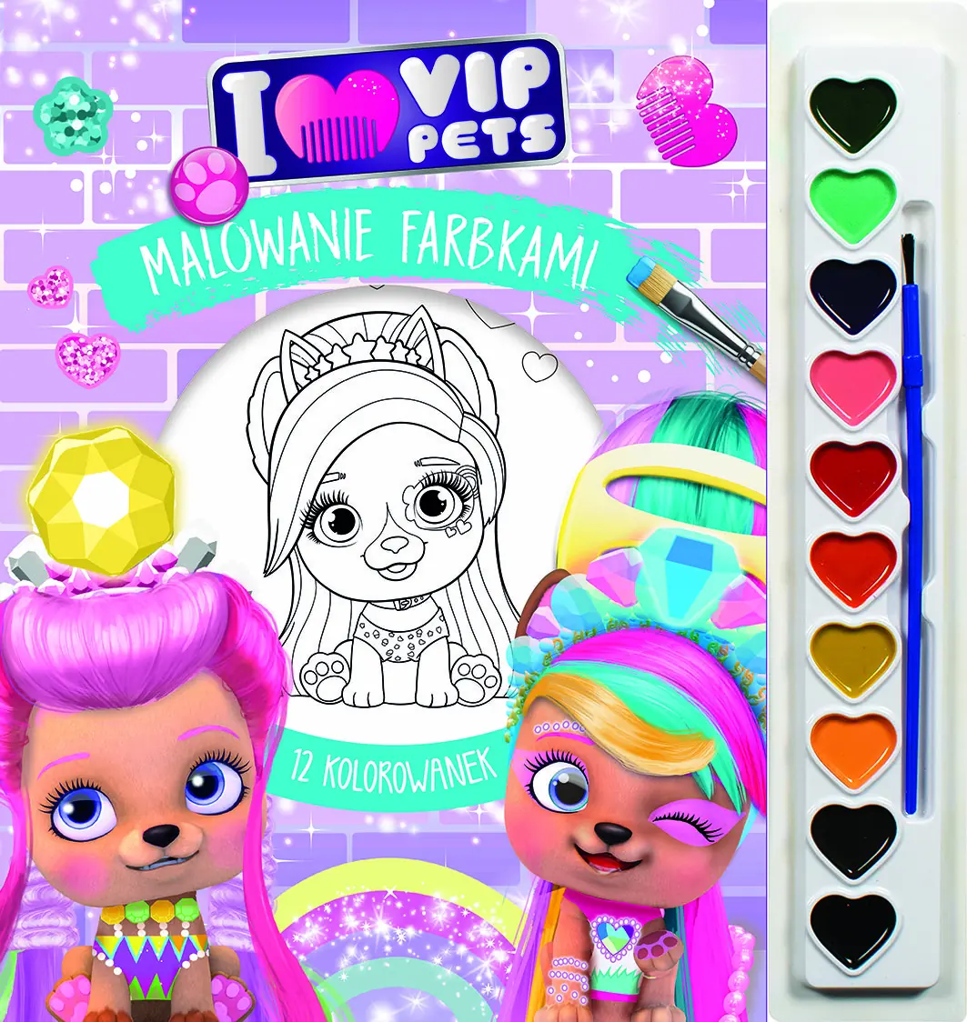 Książka - I love VIP pets. Malowanie farbkami