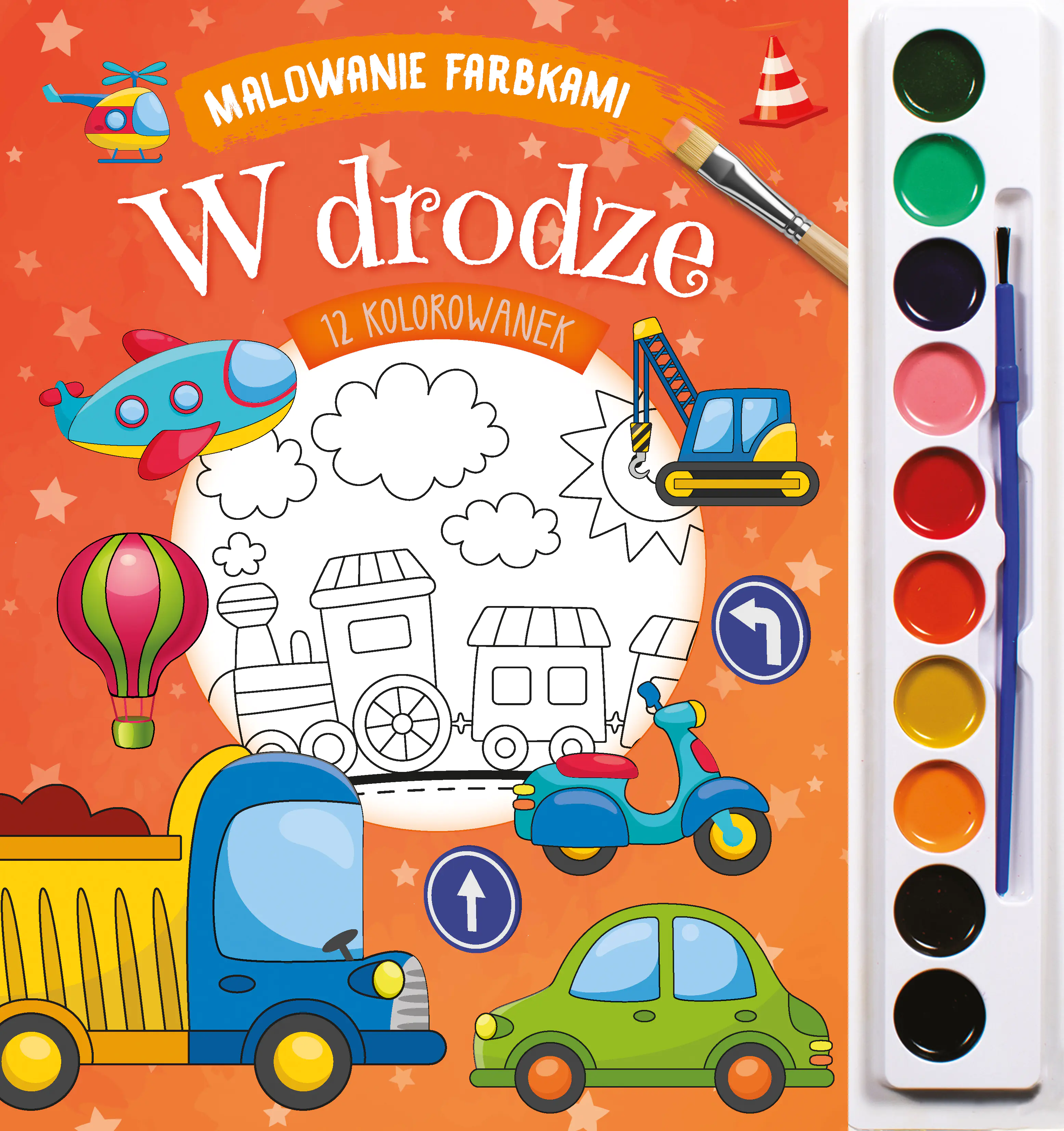 Książka - W drodze. Malowanie farbkami
