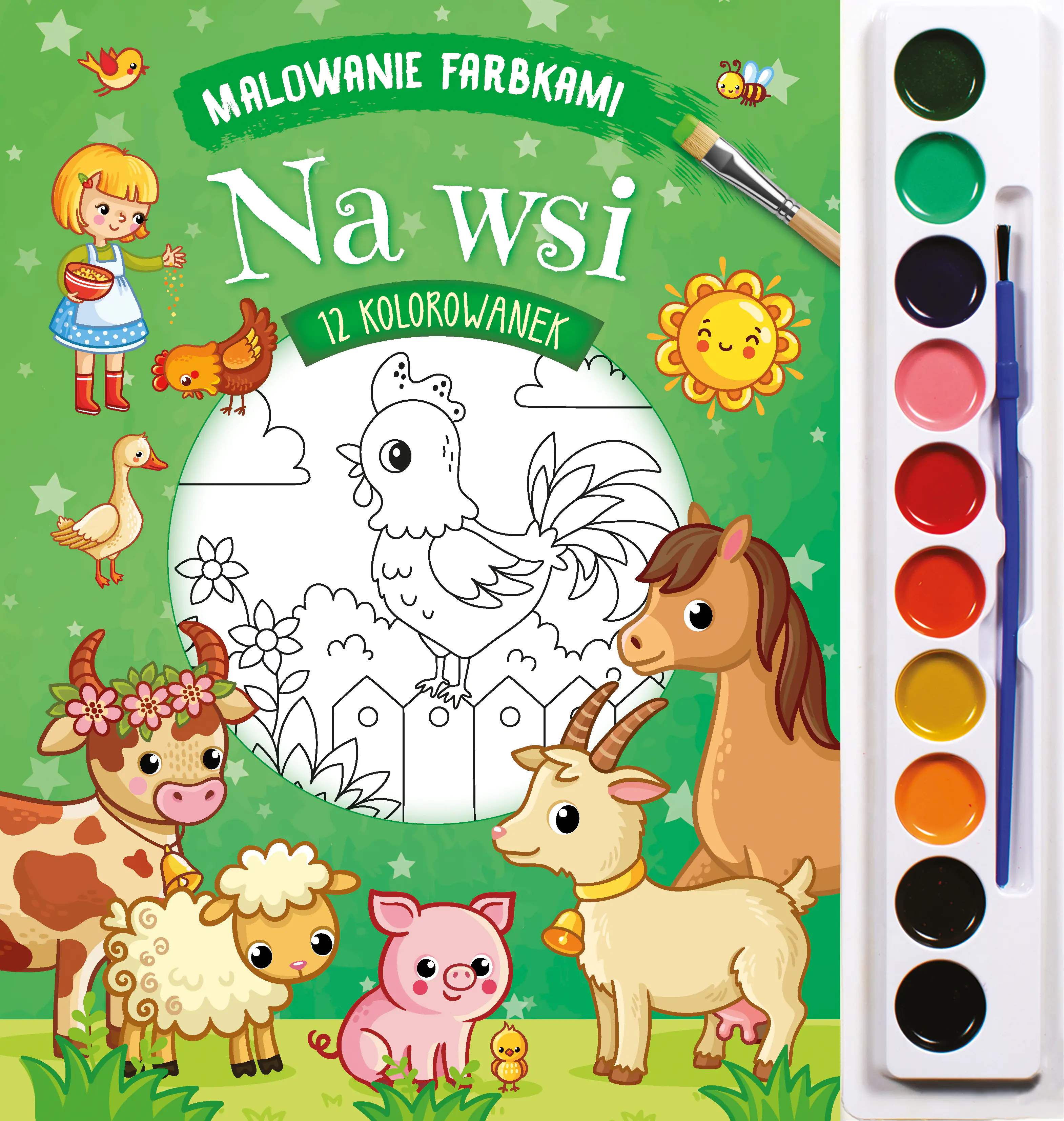 Książka - Na wsi. Malowanie farbkami