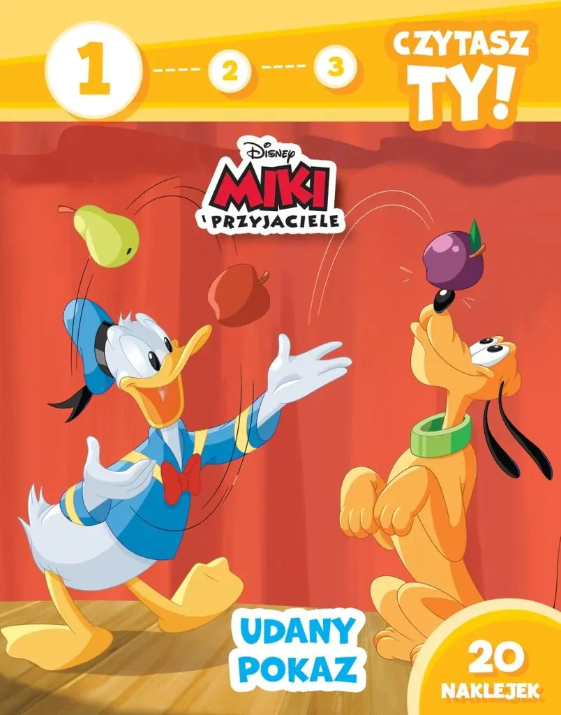 Książka - 1, 2, 3, czytasz ty! Poziom 1. Udany pokaz. Disney Miki i Przyjaciele