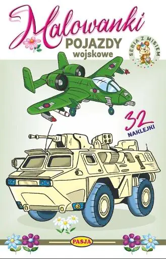 Książka - Pojazdy wojskowe. Malowanki