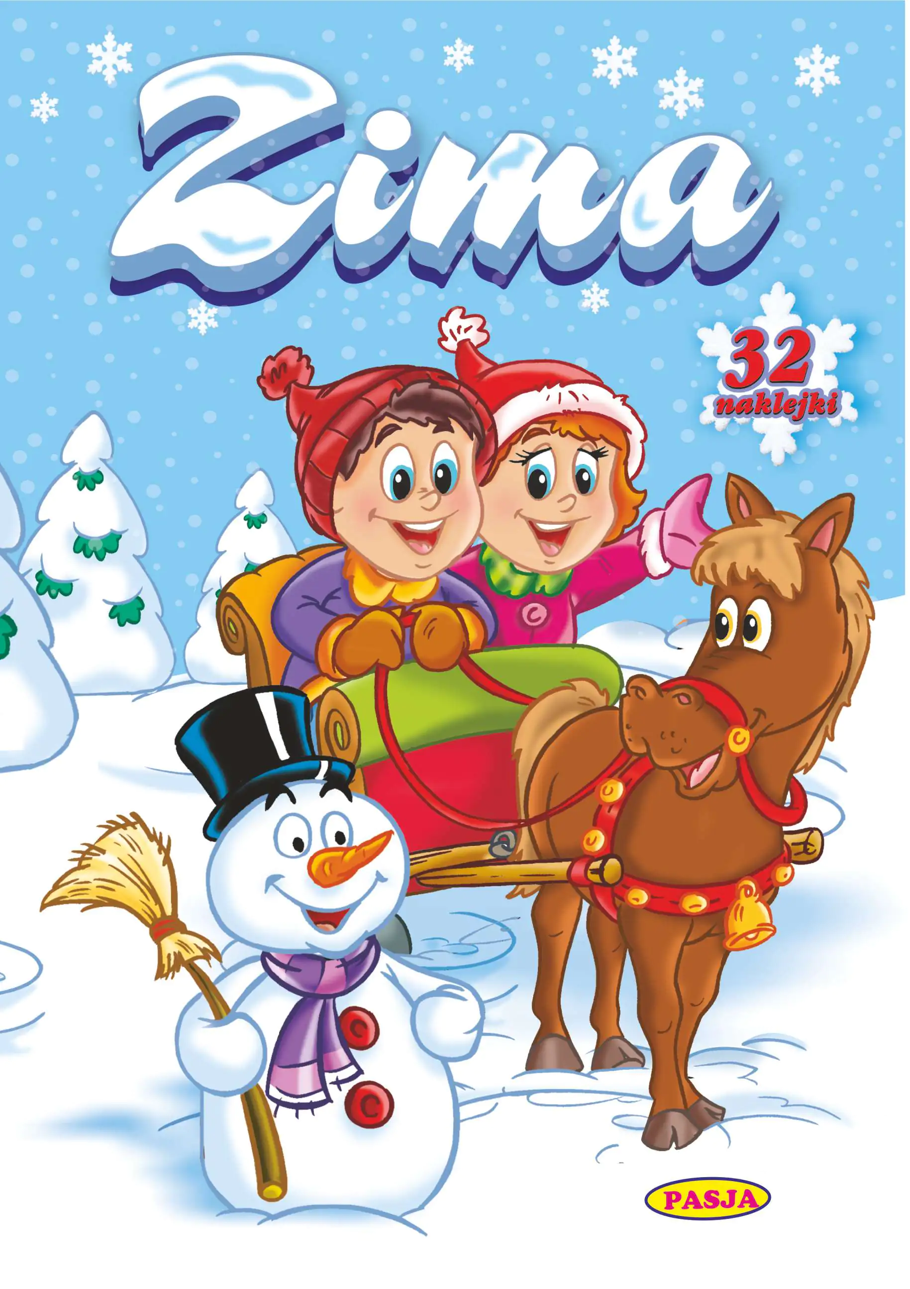 Książka - Zima. Kolorowanka