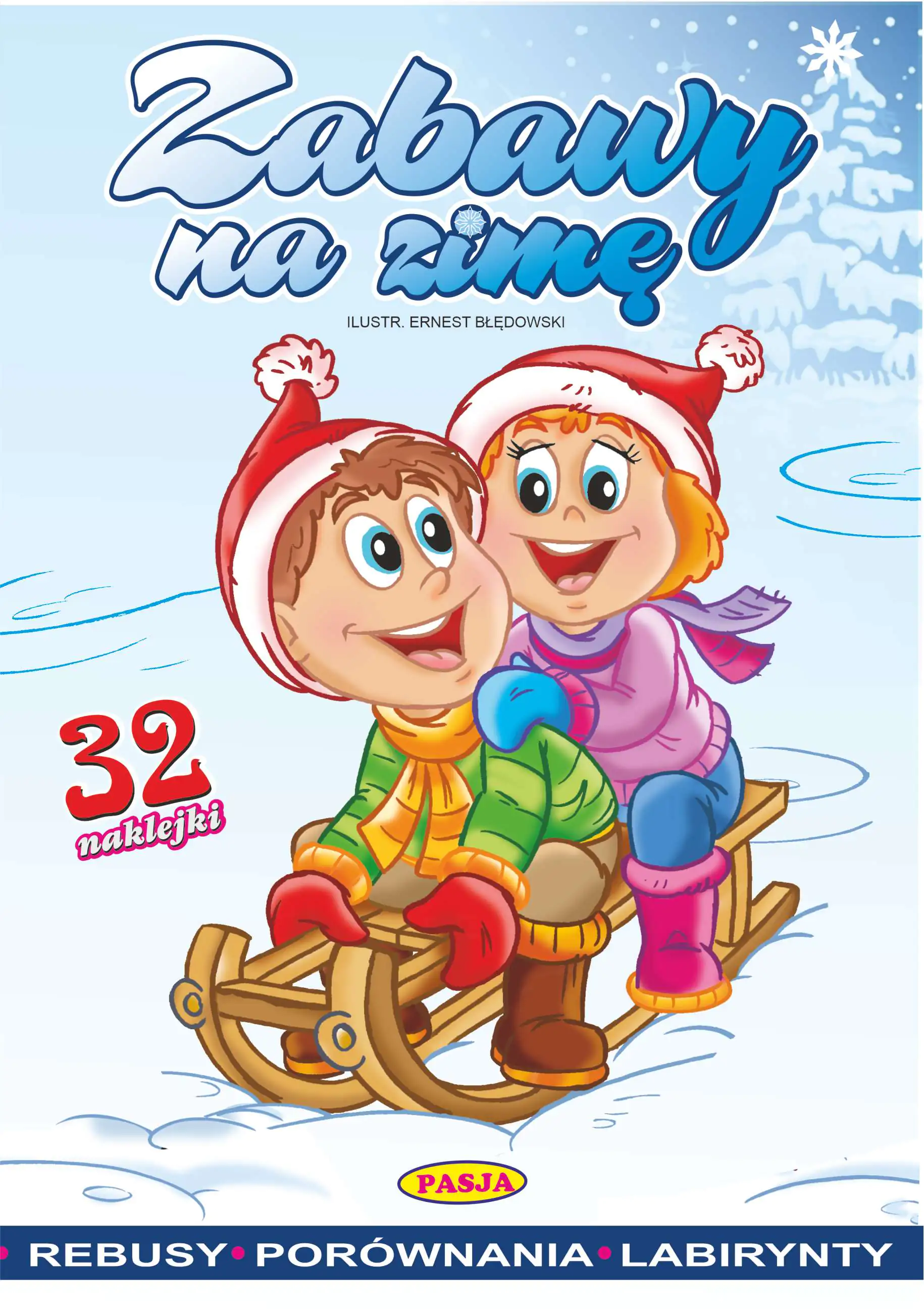 Książka - Zabawy na zimę. Kolorowanka