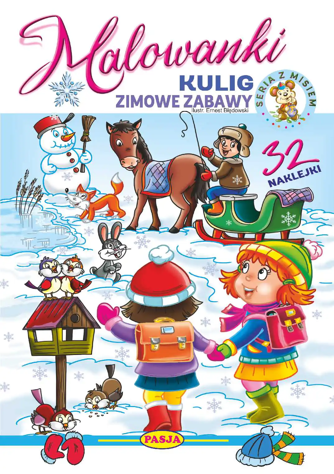 Książka - Kulig, zimowe zabawy. Malowanki