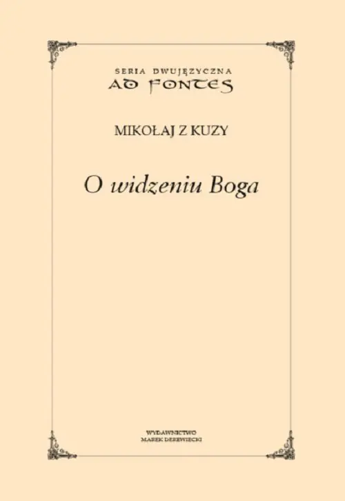 Książka - O widzeniu Boga