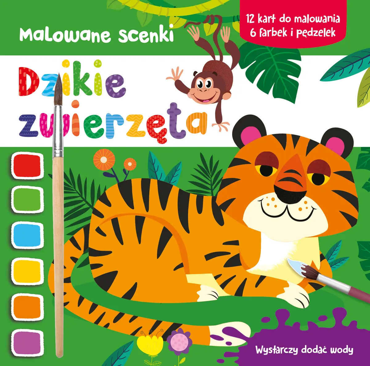Książka - Malowane scenki. Dzikie zwierzęta