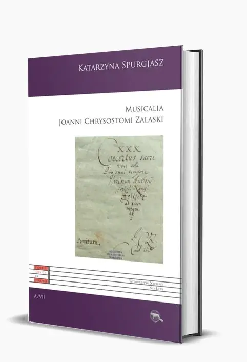 Książka - Musicalia Joanni Chrysostomi Zalaski