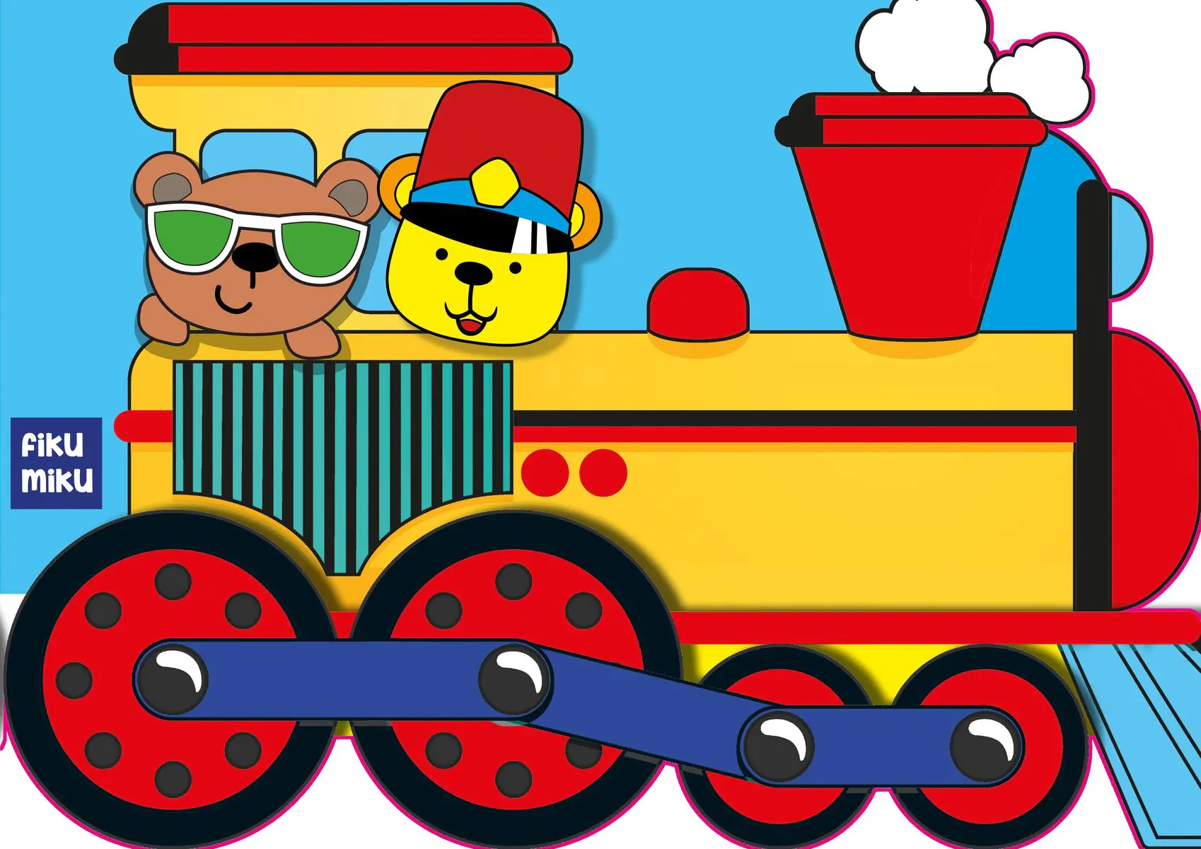 Książka - Lokomotywa. Kolorowanka z wykrojnika FIKU MIKU