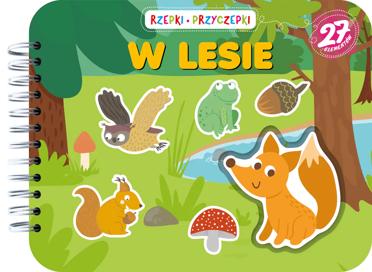 Książka - Rzepki-przyczepki. W lesie