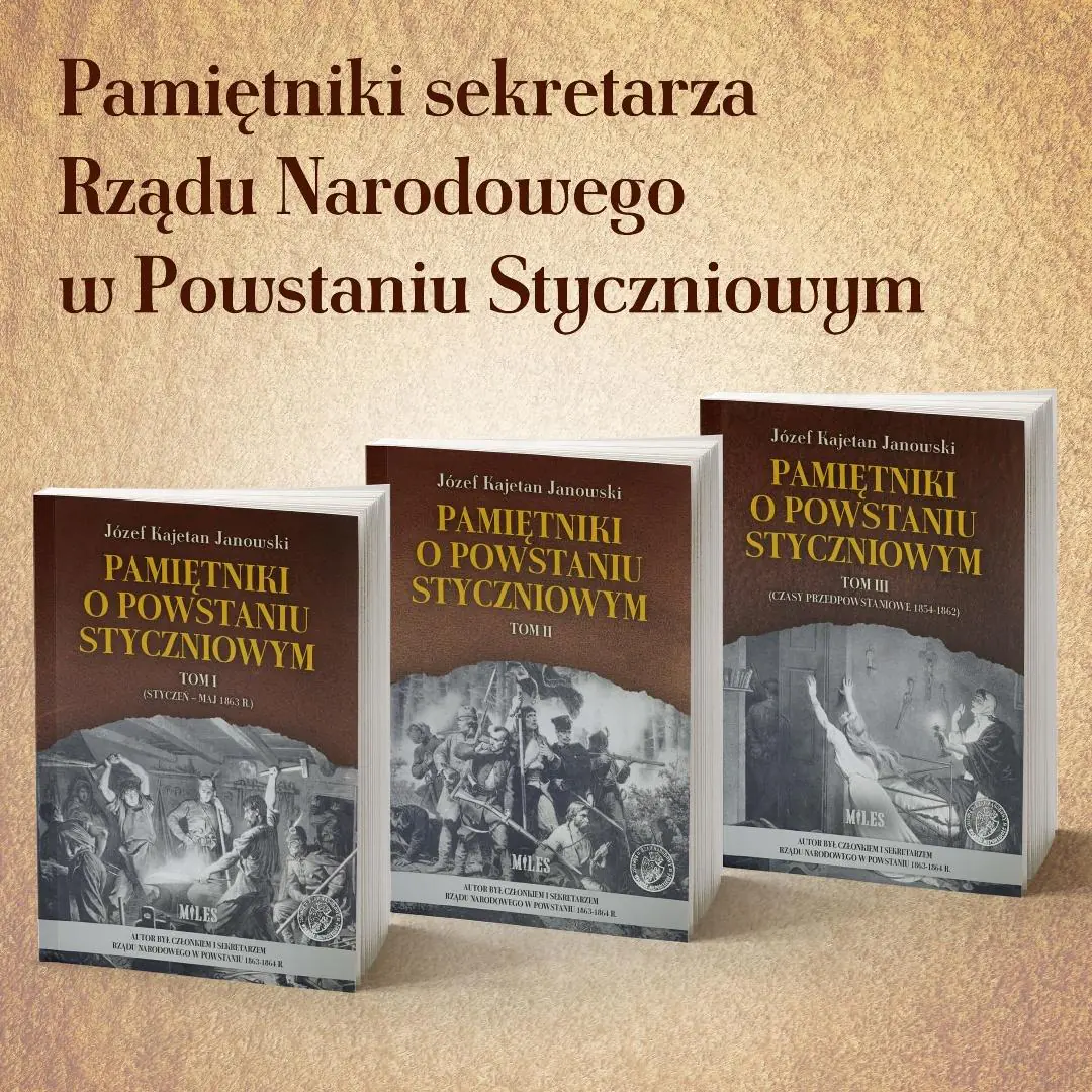 Książka - Pamiętniki o Powstaniu Styczniowym T.1-3