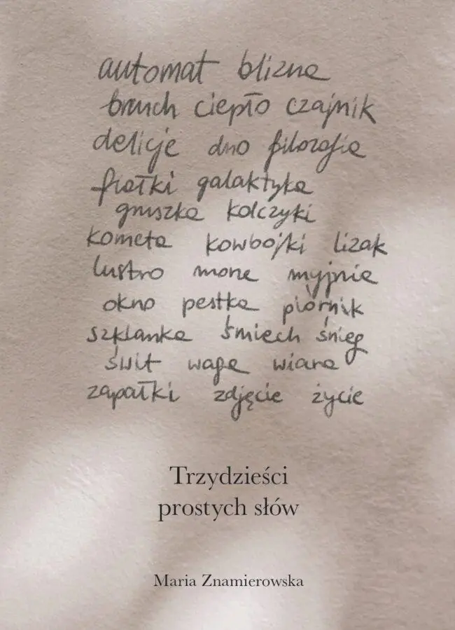 Książka - Trzydzieści prostych słów