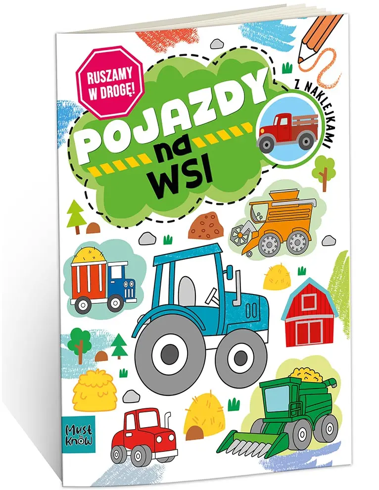 Książka - Kolorowanka A4 Ruszamy w drogę pojazdy na wsi