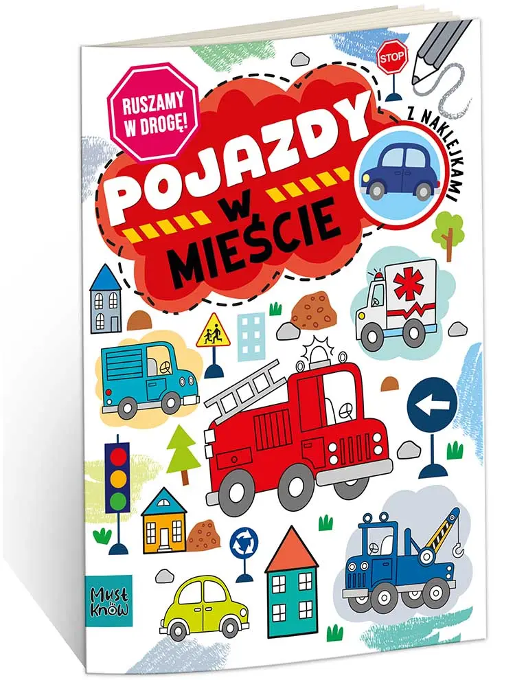Książka - Ruszamy w drogę! Pojazdy. W mieście