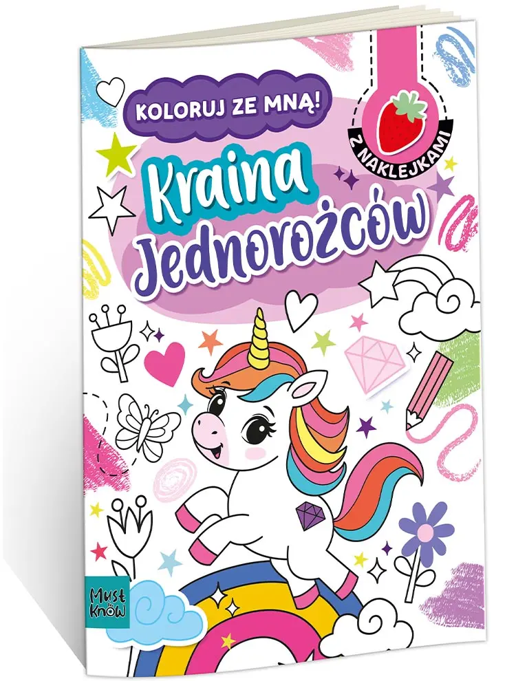 Książka - Kolorowanka A4 Koloruj ze mną Kraina Jednorożców