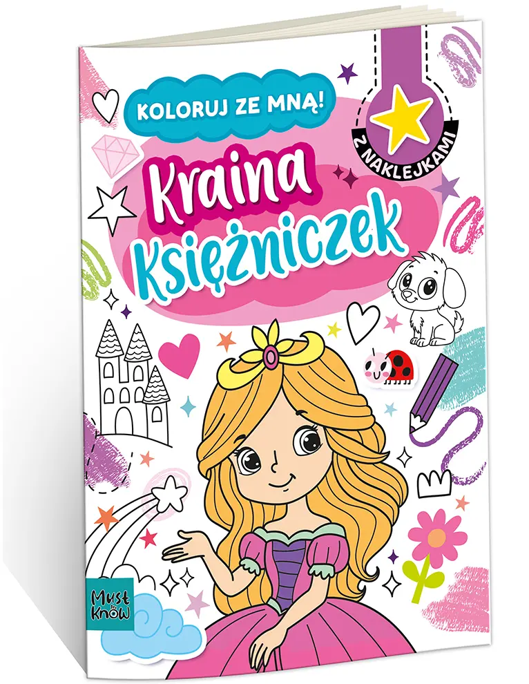 Książka - Koloruj ze mną! Kraina księżniczek
