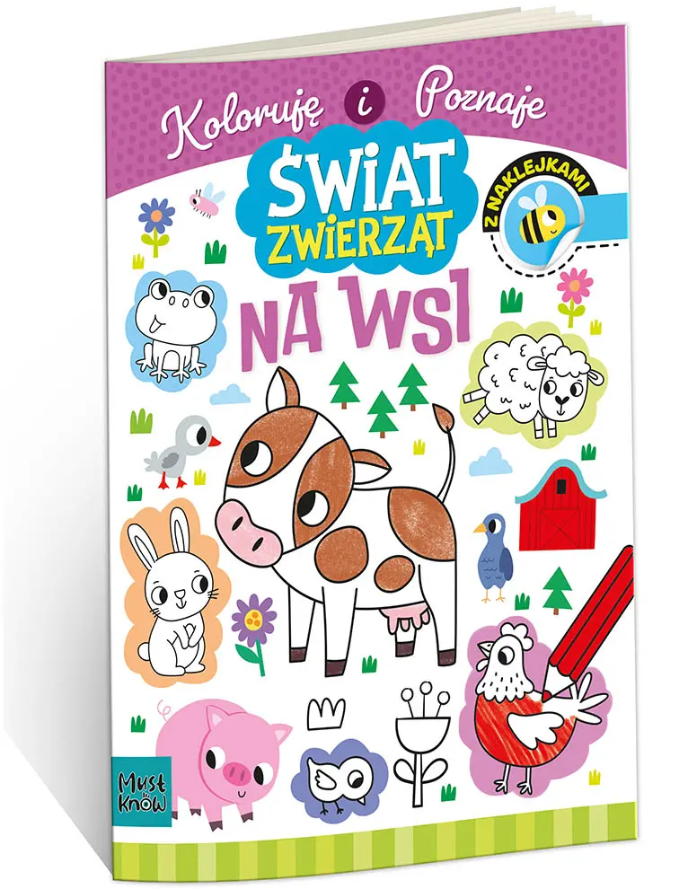 Książka - Kolorowanka A4 Świat Zwierząt na wsi