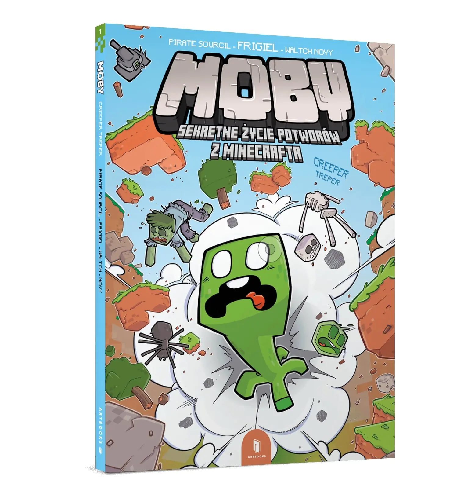 Książka - MOBS. Sekretne życie potworów z Minecrafta. Tom 1