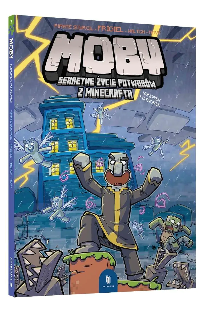 Książka - MOBY. Sekretne życie potworów z Minecrafta. Tom 3. Humorek potworek
