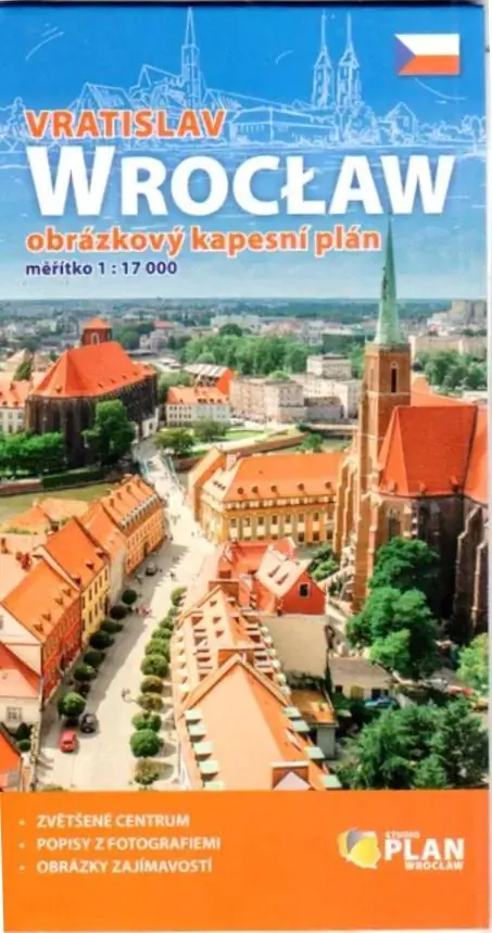 Książka - Plan kieszonkowy rysunkowy - Wrocław 1:17000 w.cz