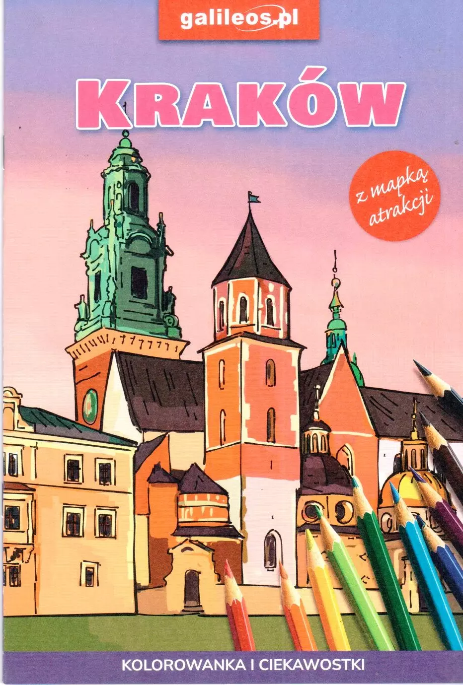 Książka - Kraków - kolorowanka