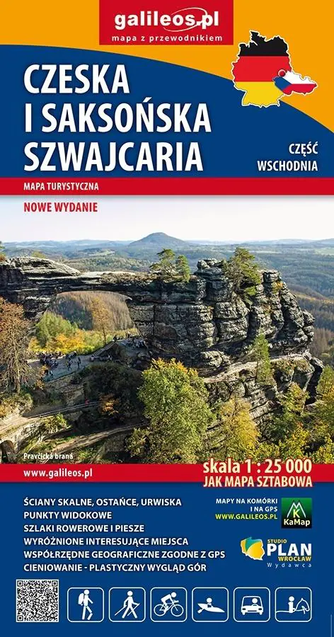 Książka - Czeska i Saksońska Szwajcaria - mapa 2025