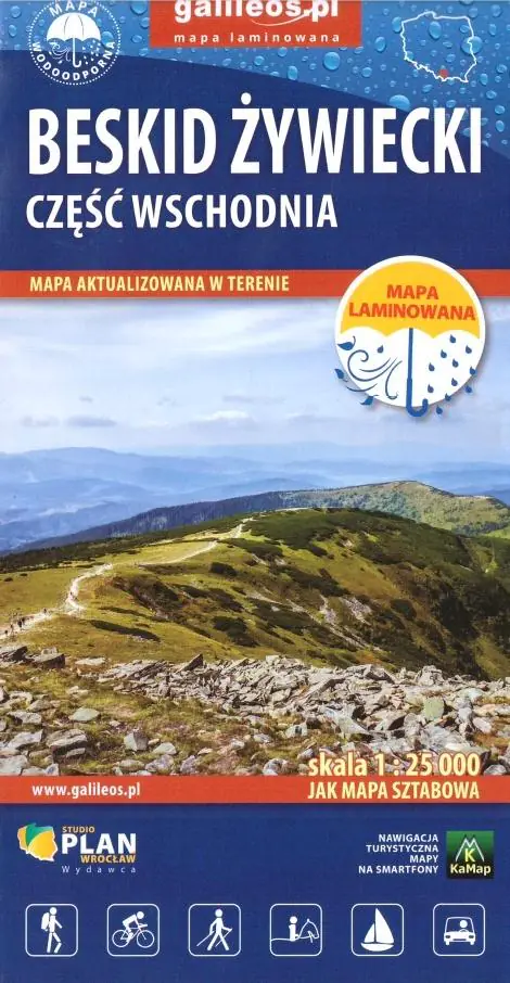 Książka - Mapa turystyczna - Beskid Żywiecki cz.wschodnia