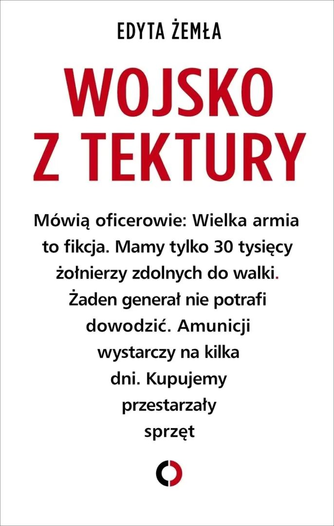 Książka - Wojsko z tektury