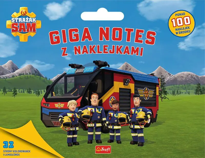 Książka - Strażak Sam. Giga notes z naklejkami