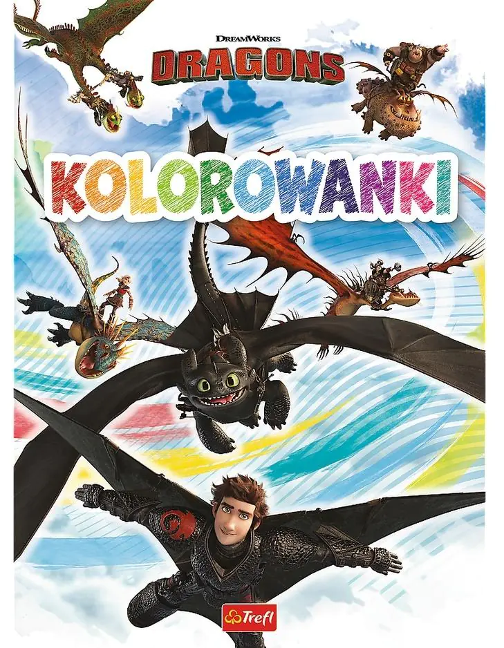 Książka - Jak wytresować smoka. Kolorowanki
