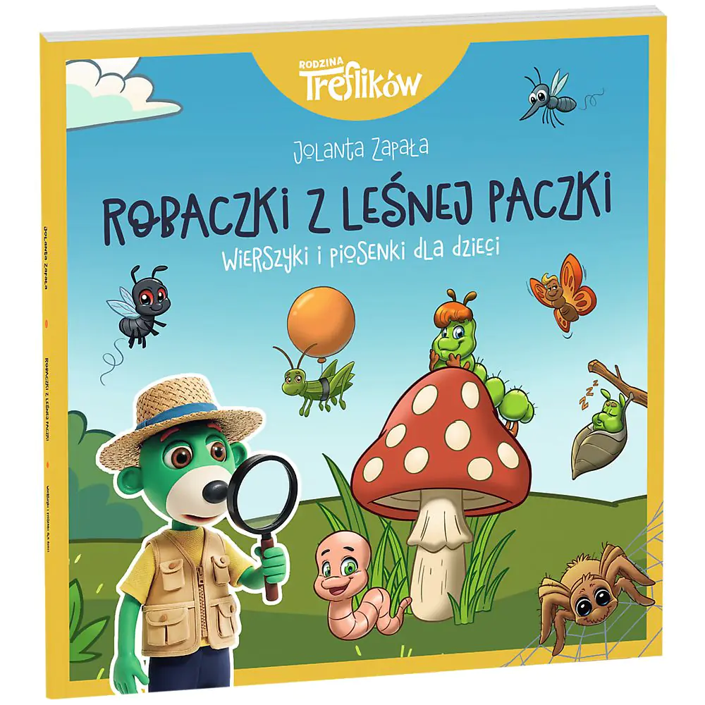 Książka - Robaczki z leśnej paczki. Wierszyki i piosenki dla dzieci. Rodzina Treflików