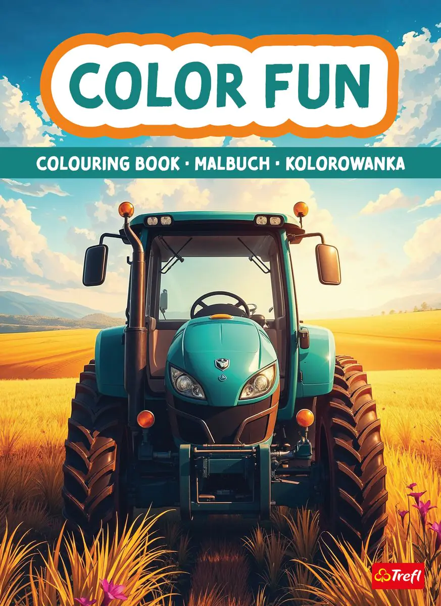 Książka - Maszyny rolnicze. Kolorowanka. Malbuch. Colouring book