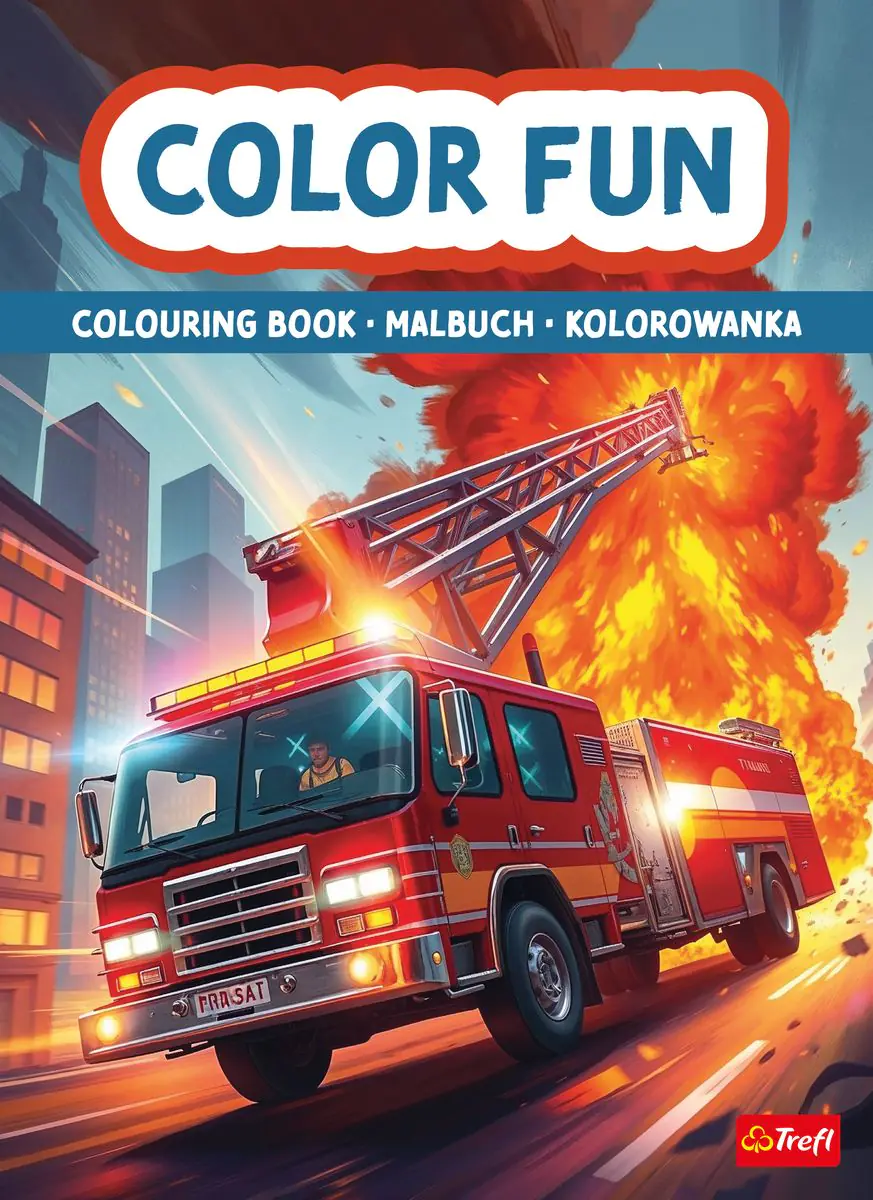 Książka - Pojazdy ratunkowe. Kolorowanka. Malbuch. Colouring book