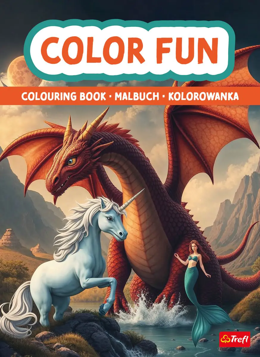 Książka - Świat fantasy. Kolorowanka. Malbuch. Colouring book